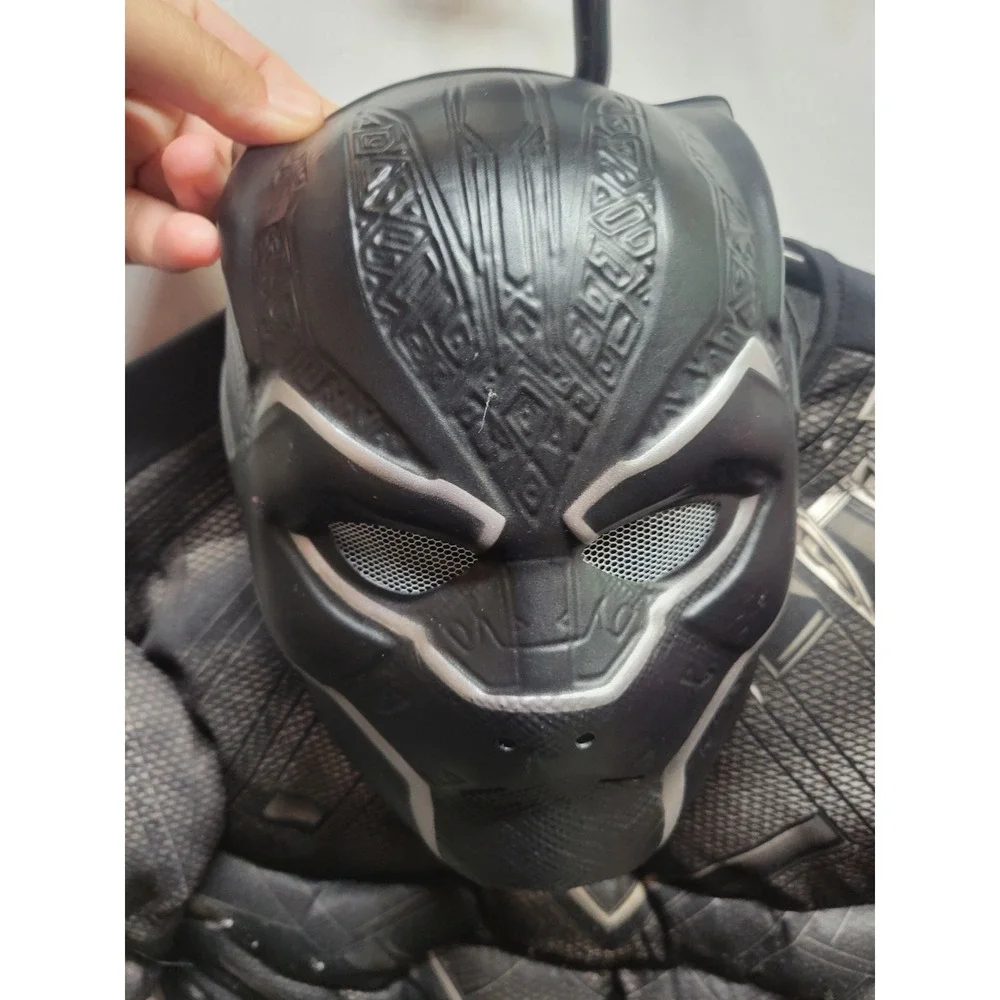 Marvel Civil War Black Panther Costume Kids‎ Large Halloween Cosplay 12-14 - Picture 3 of 4